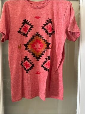 Altru Heathered Coral Logo Tee